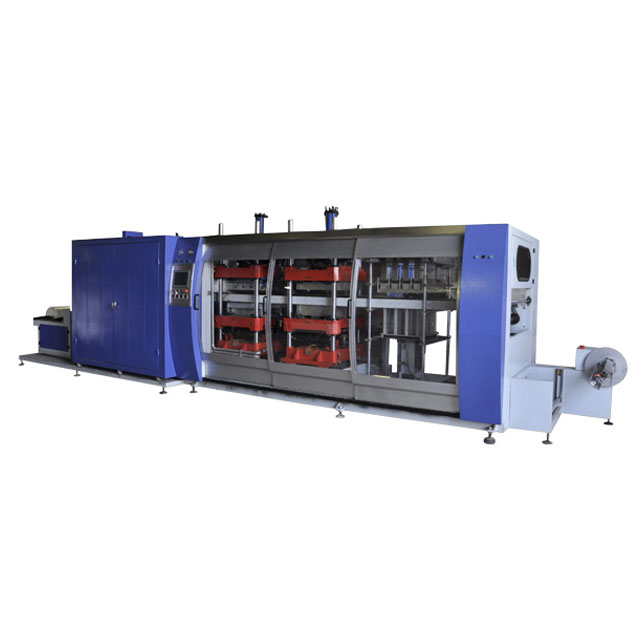 four station plastic thermoforming machine